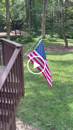 Customer video review of NEW For 2025/2026! Prestige House Flag Pole - A Complete Wall-mounted Kit - American Flag Included