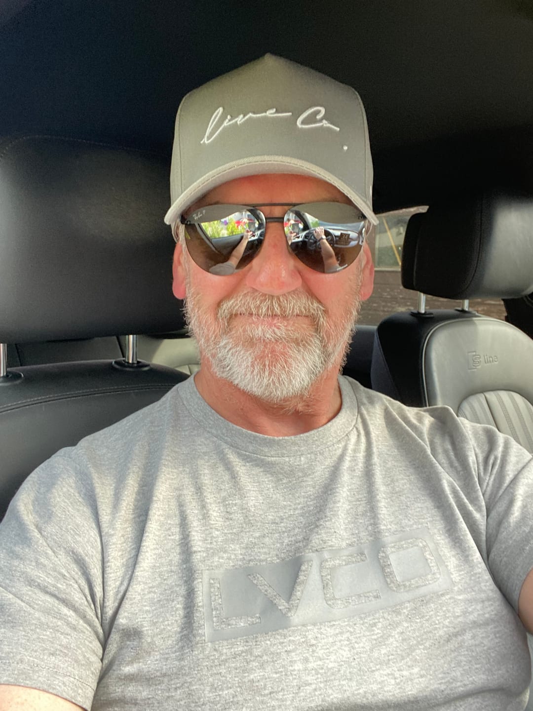 Customer photo review of Live Co. "Grey Signature Series" A-Frame Snapback