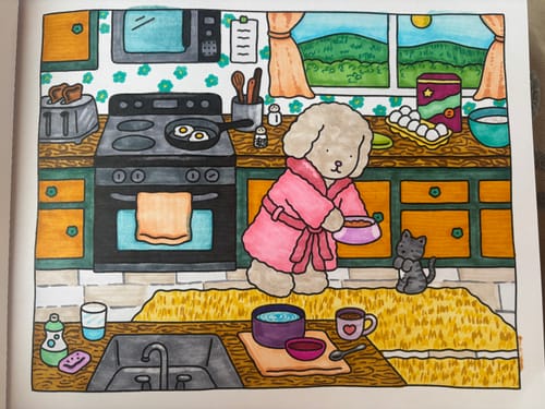 Customer photo review of Ohuhu Honolulu 48 Colors Dual Tips Alcohol Art Markers