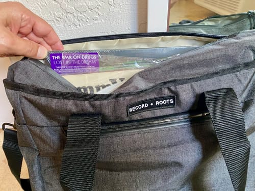 Customer photo review of The Ultimate Vinyl Record Carry Bag V2.0