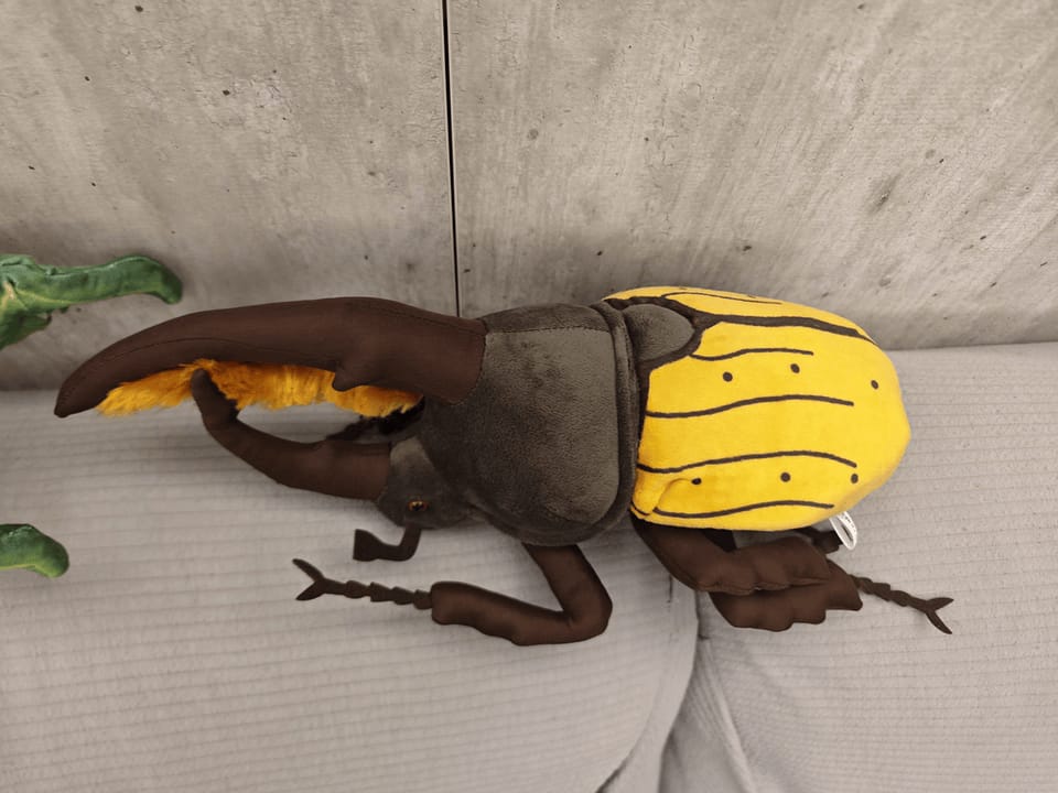 Customer photo review of Realistic Hercules Beetle Plush – Lifelike, Soft, and Perfect for Bug Enthusiasts