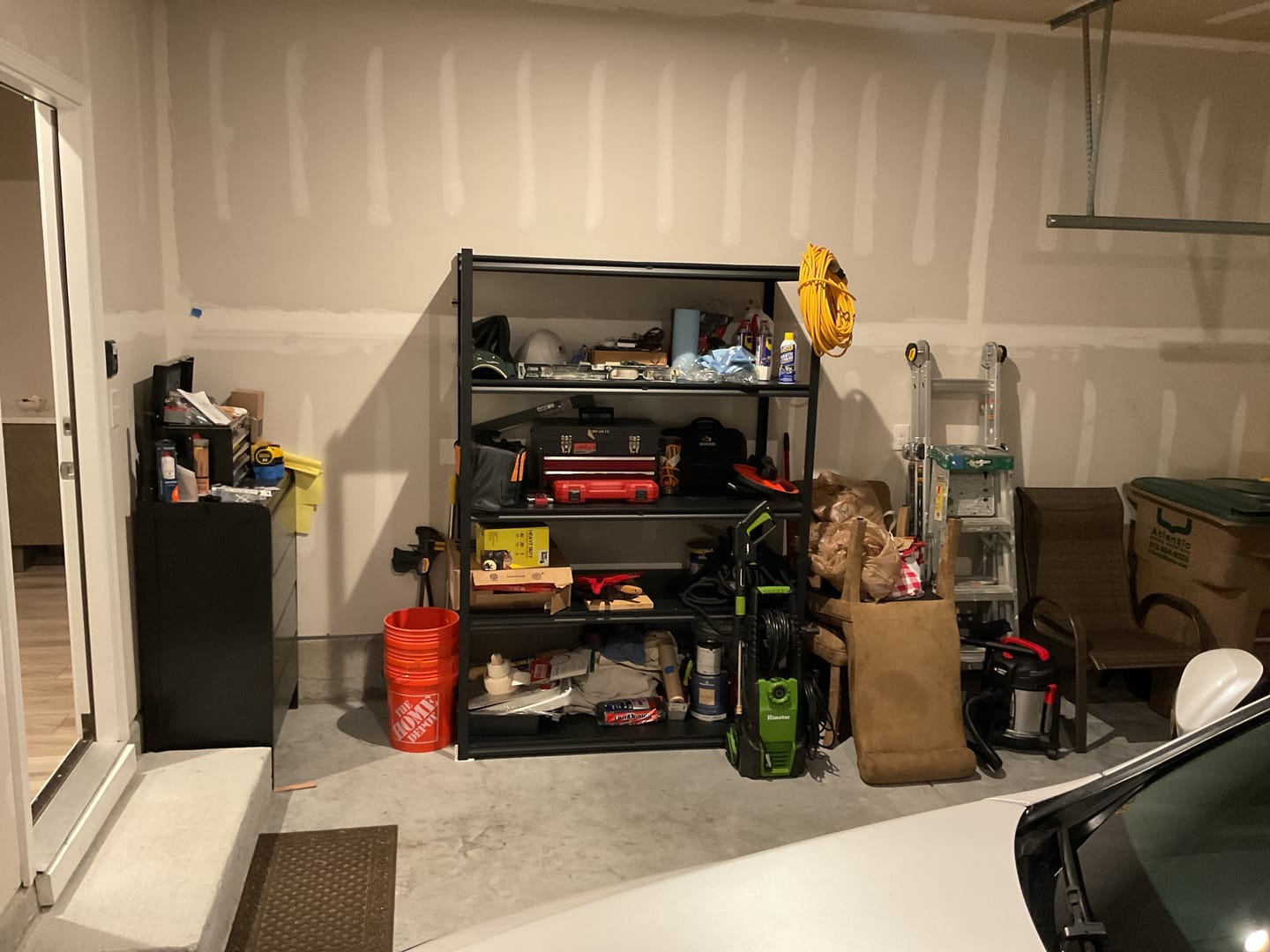 Customer photo review of REIBII 78"H Storage Shelves 3000LBS Garage Shelving,Heavy Duty Adjustable Metal Shelves Unit for Storage Rack