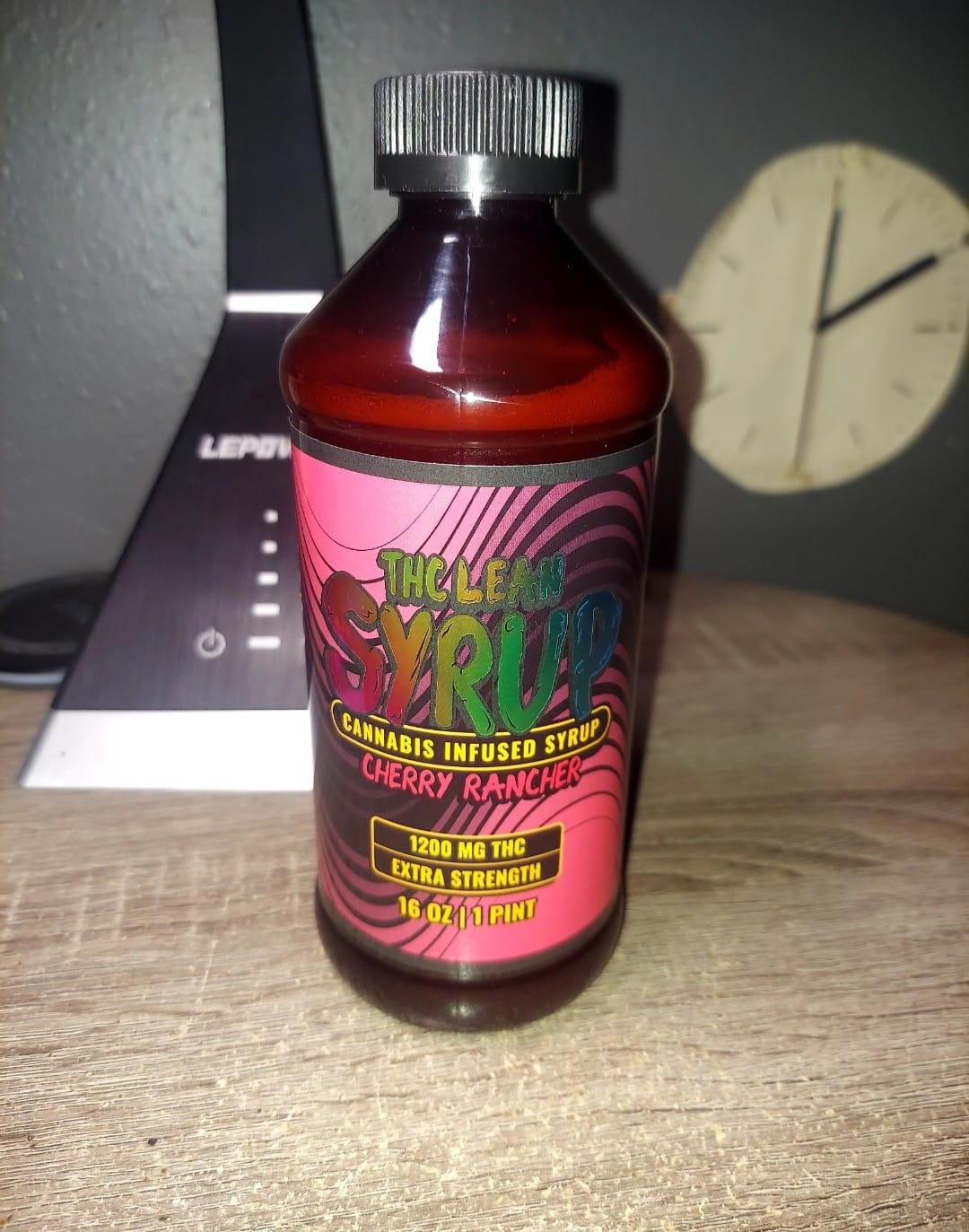 Customer photo review of 1200mg THC Syrup (1 Pint)