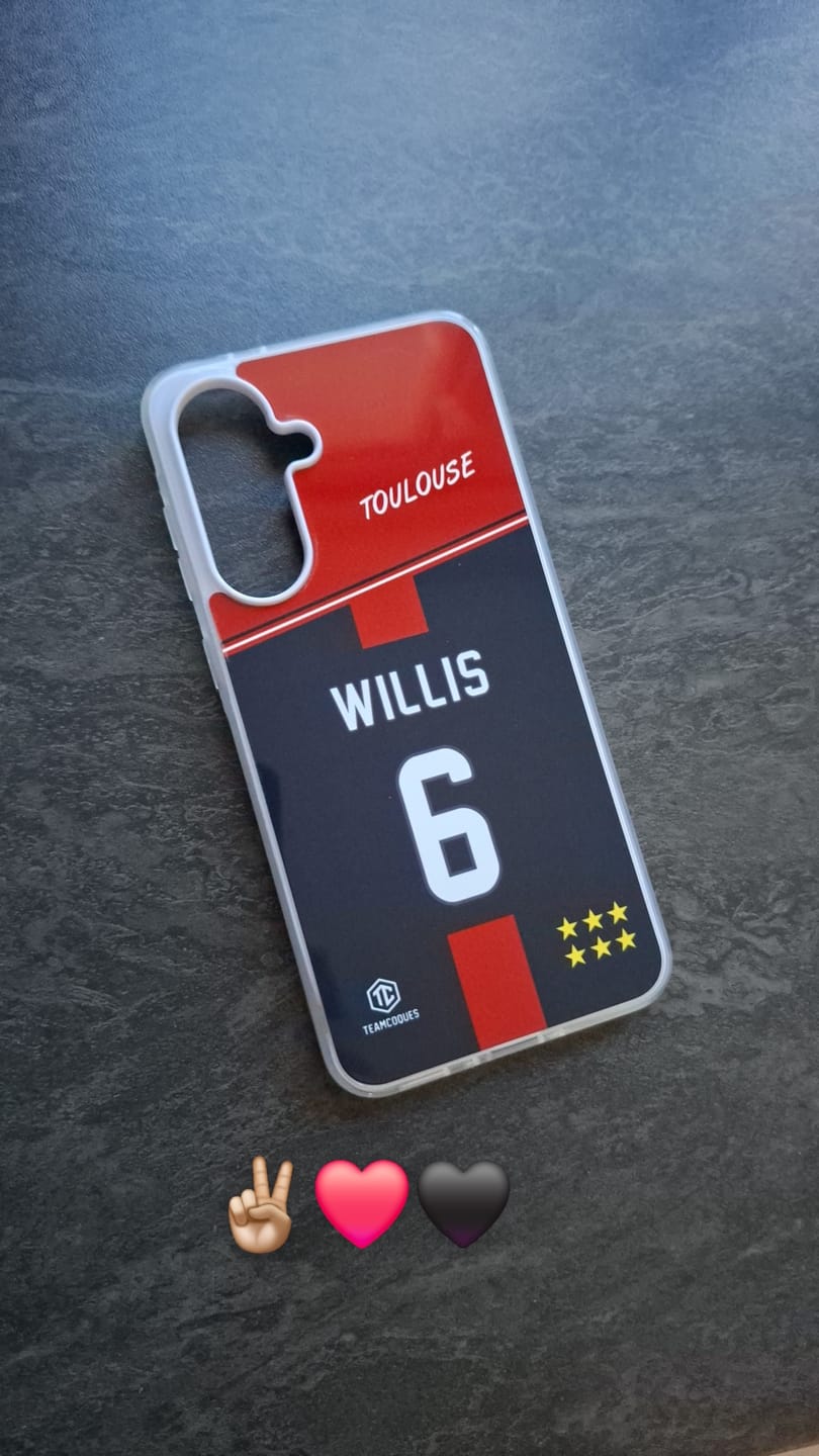 Customer photo review of Coque rugby TOULOUSE RUGBY personnalisable - TEAMCOQUES