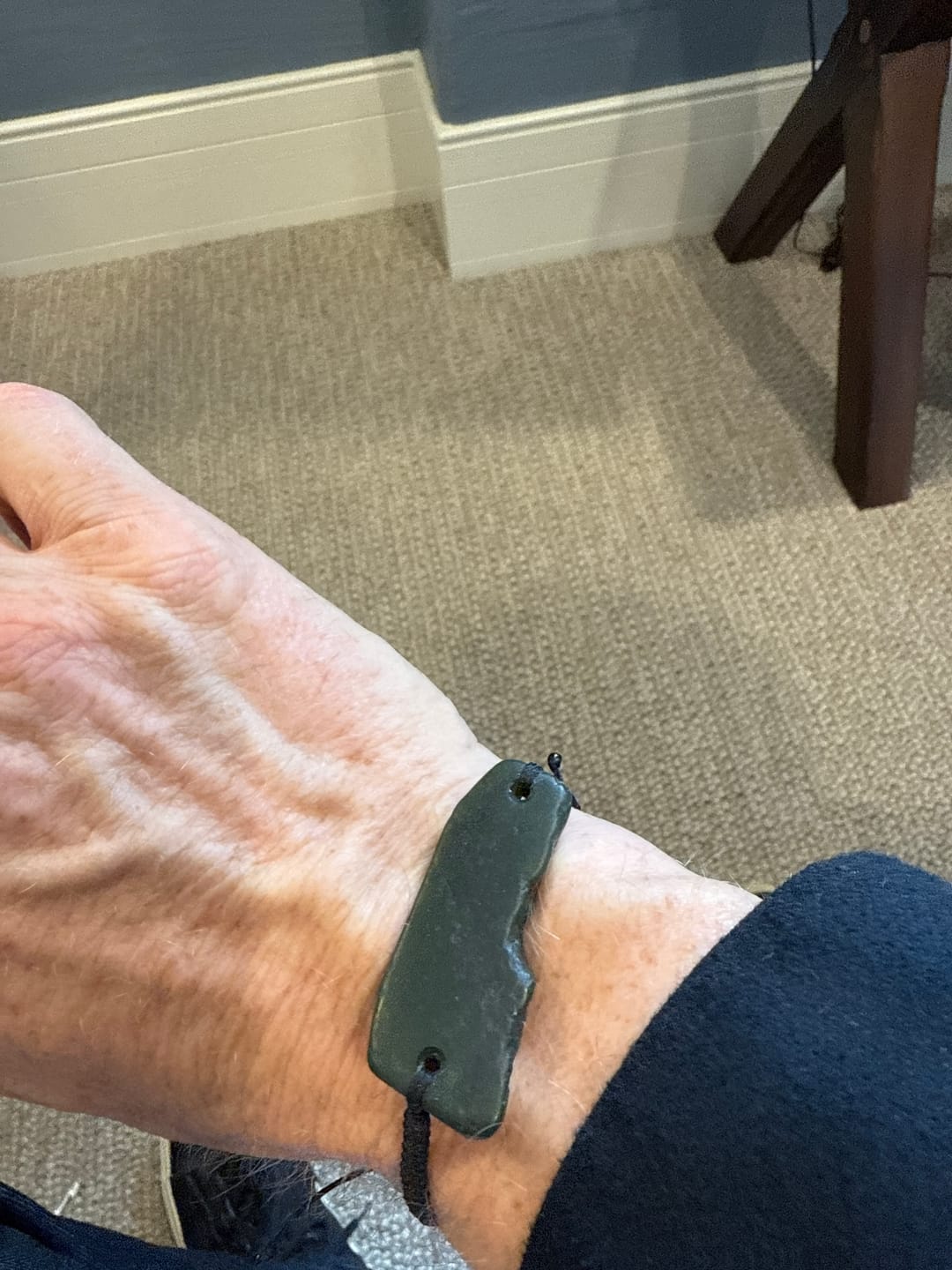 Customer photo review of Greenstone Bracelet