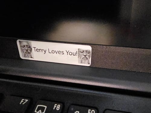 Customer photo review of NIIMBOT N1 0.5 Inch Thermal Transfer Portable Bluetooth Label Maker