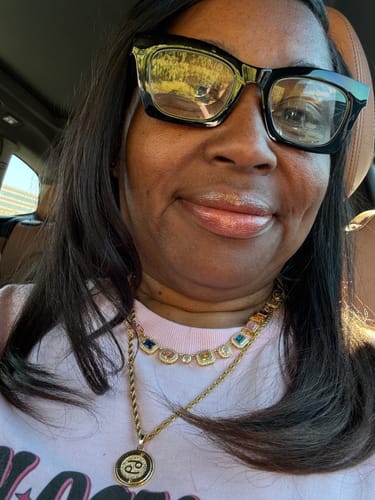 Customer photo review of Zodiac Necklace Gold