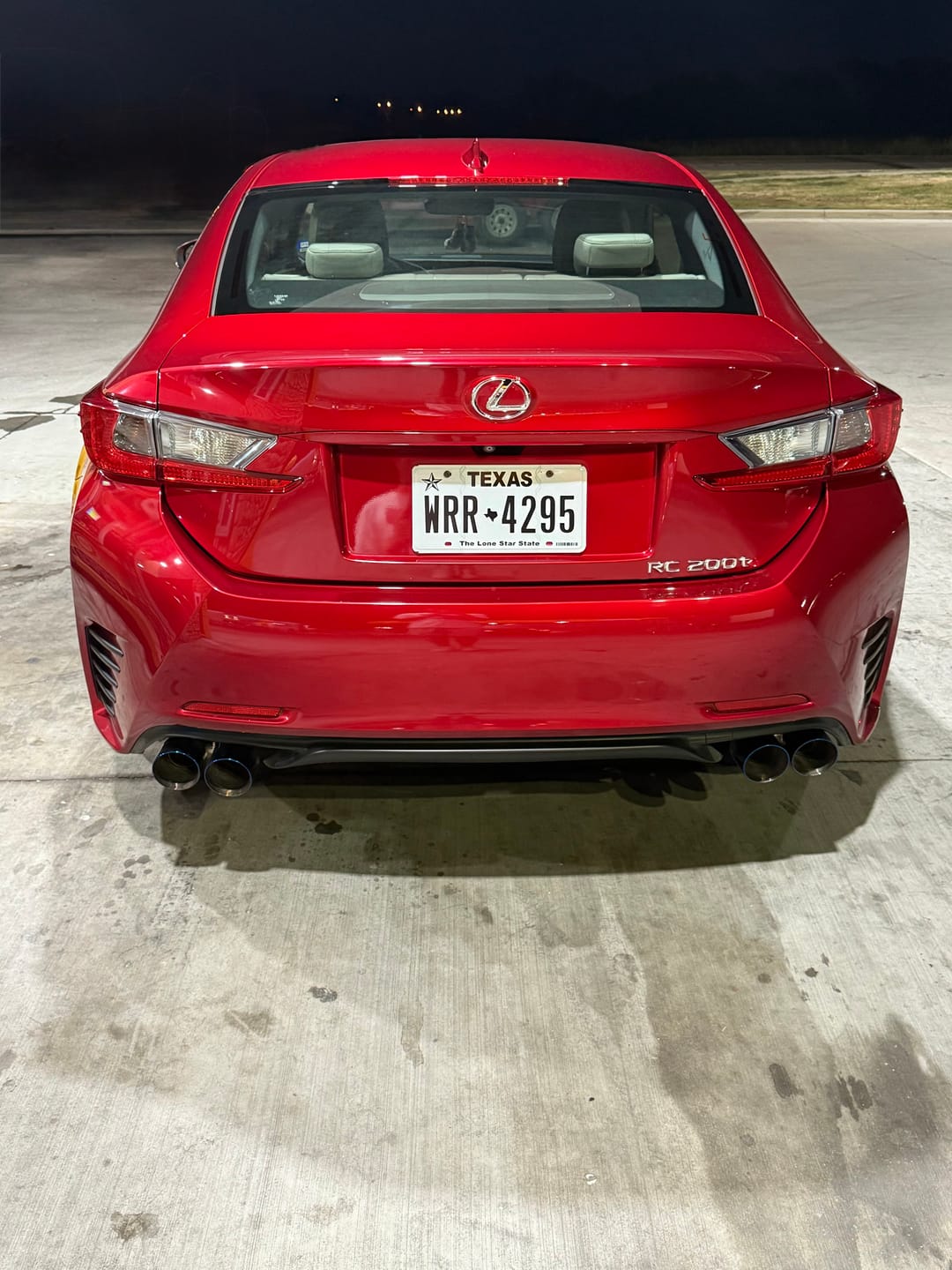 Customer photo review of 2015-Up Lexus RC200t 300 350 Muffler Delete Axle Back Quad Tips Exhaust