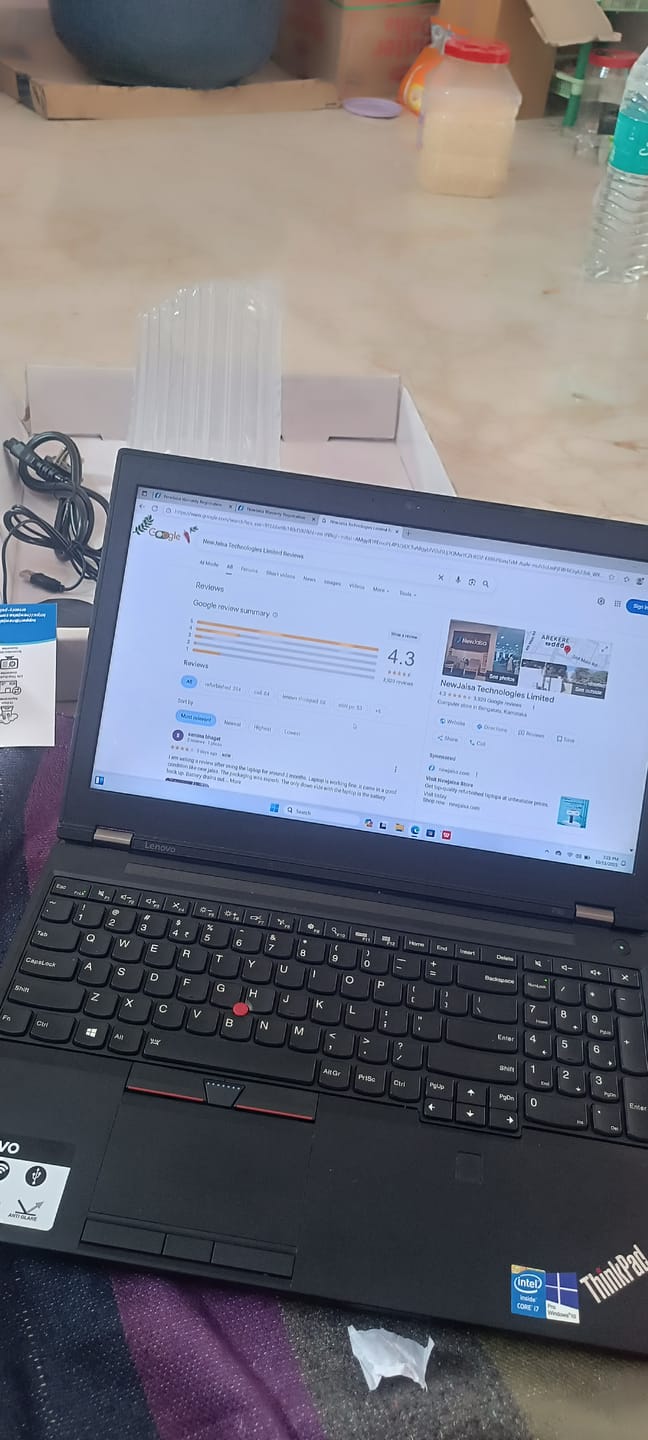 Customer photo review of Lenovo ThinkPad Workstation Laptop | P50 | Intel i7-6th | 15.6" HD | 2GB GDDR5 NVIDIA Graphics | Win 10 Pro | Refurbished