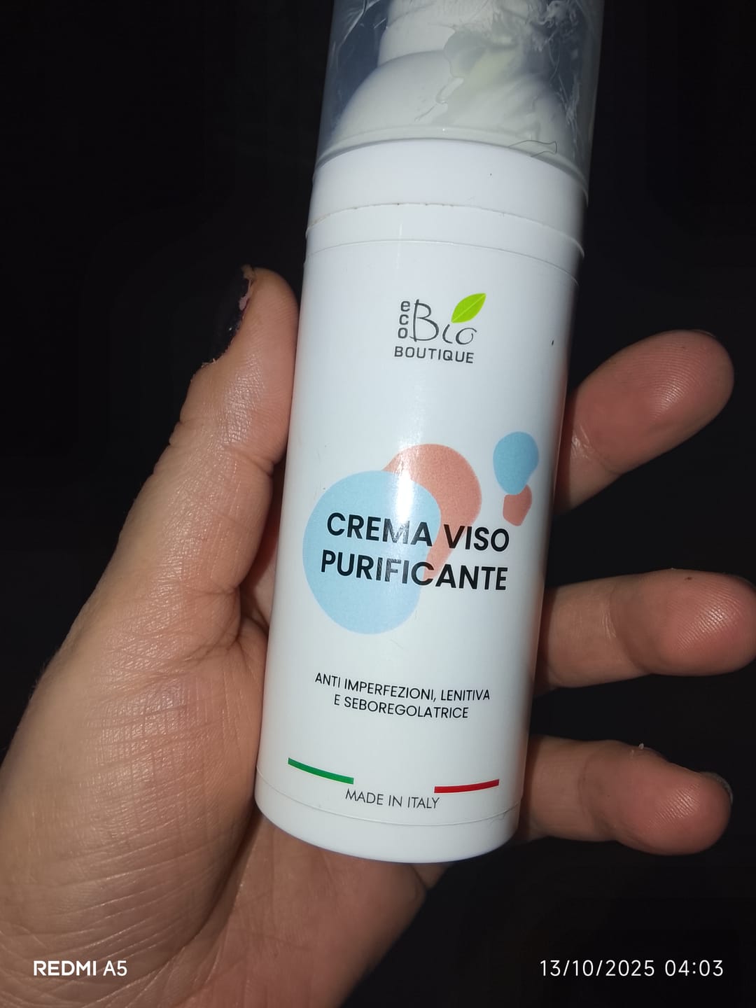 Customer photo review of Crema Viso Purificante
