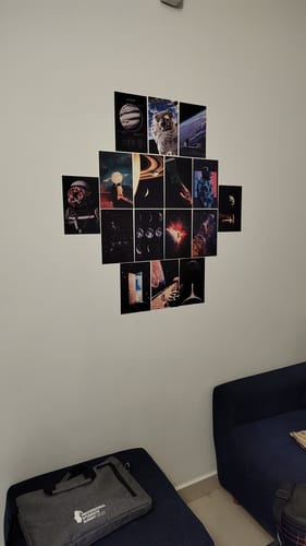 Customer photo review of SPACEWAVE AESTHETIC - WALL COLLAGE POSTERS