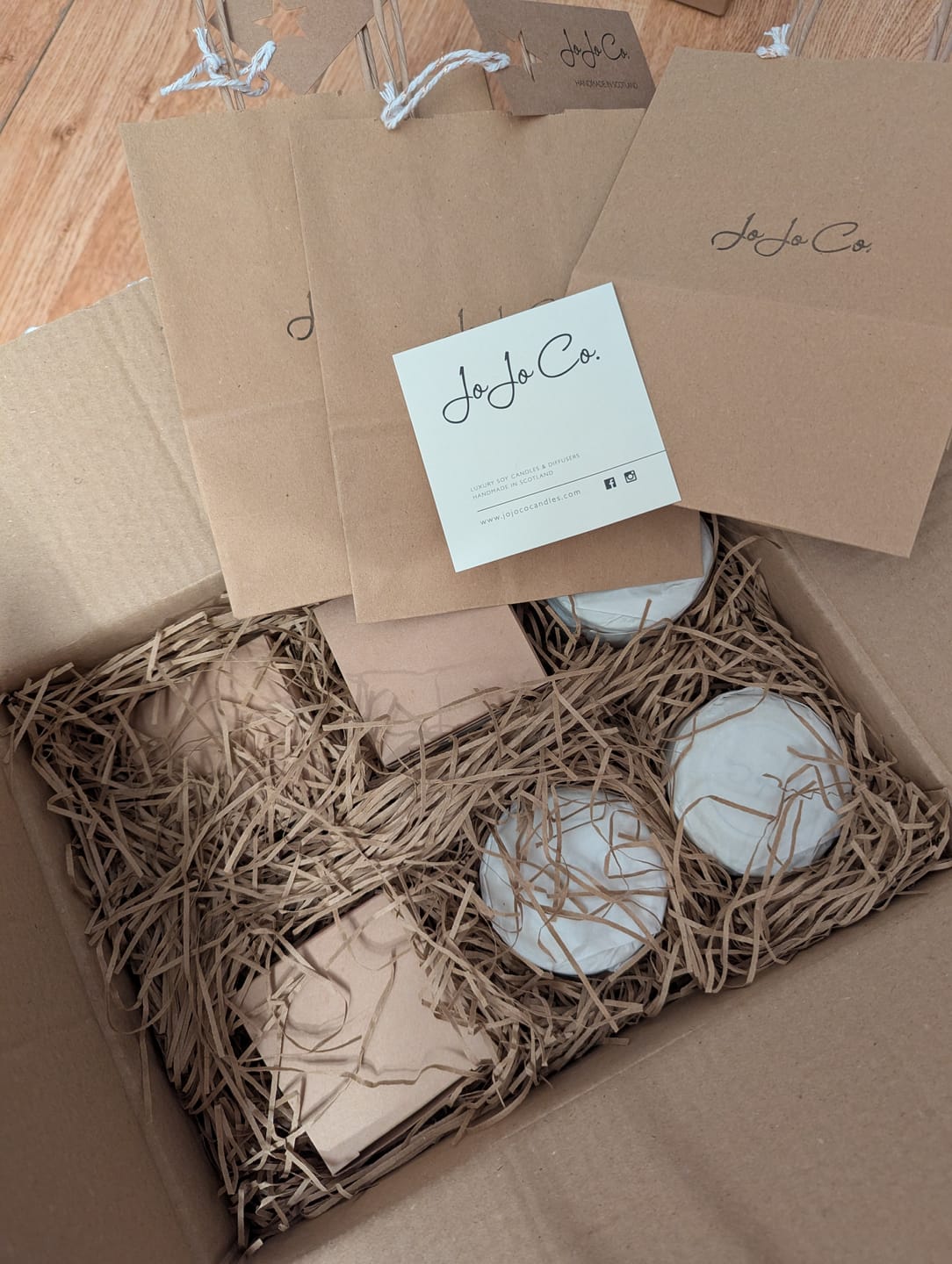 Customer photo review of Winter Grace Candles