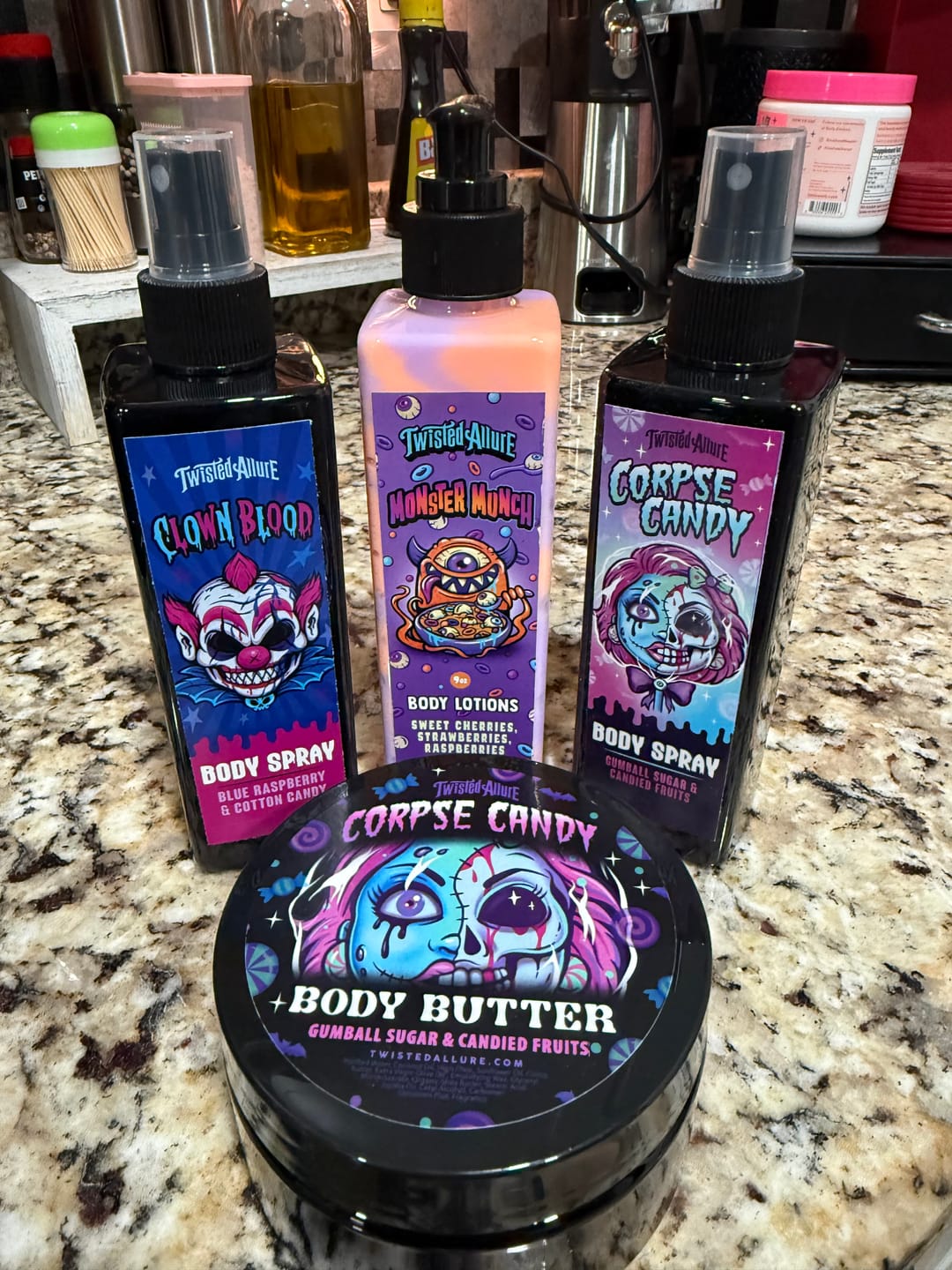 Customer photo review of Corpse Candy Body Spray