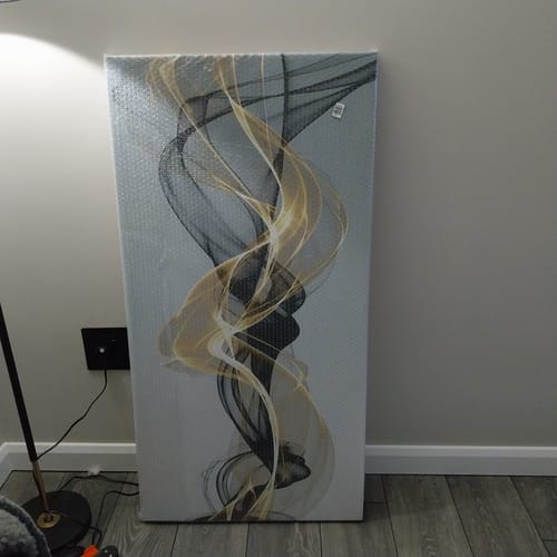 Customer photo review of GOLDEN SMOKE CANVAS