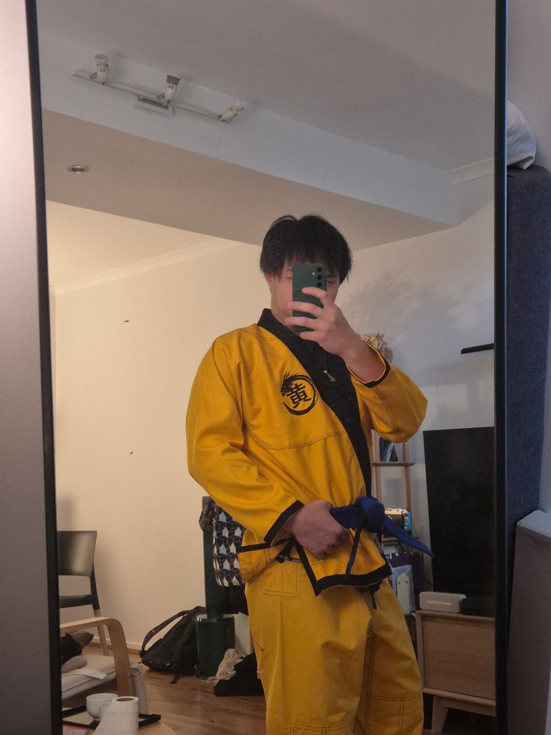 Customer photo review of Premium Custom Yellow Brazilian Jiu Jitsu Gi (BJJ GI)