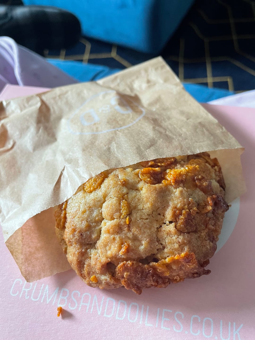 Customer photo review of White Chocolate & Pretzel New York Cookie