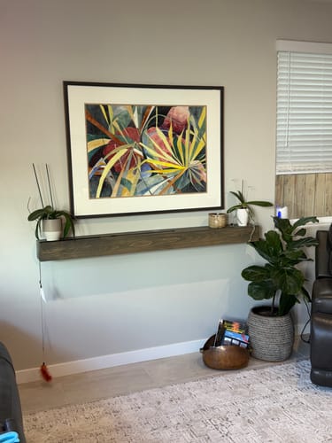 Customer photo review of Contemporary Mantels