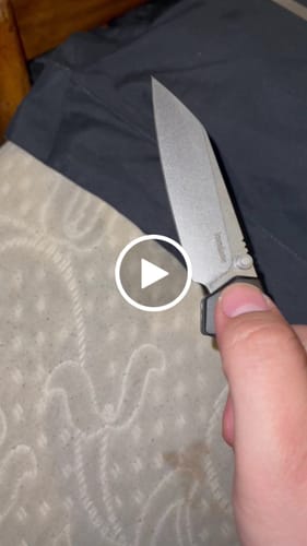 Customer video review of Kershaw Iridium Aluminum Pocket Knife DuraLock 3.5"