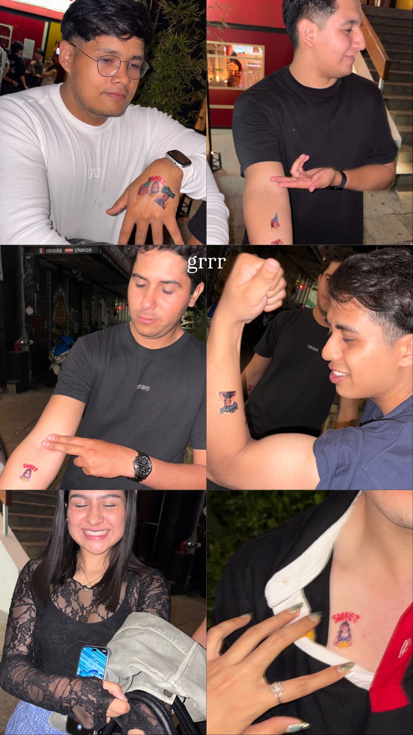Customer photo review of TATUAJES TEMPORALES PERSONALIZADOS
