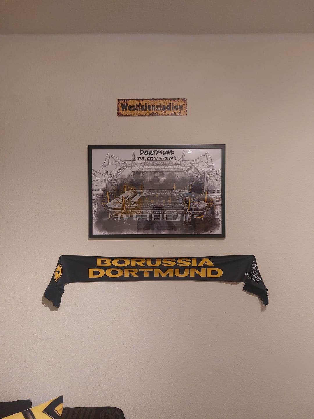 Customer photo review of Stadion Poster Dortmund Art Print