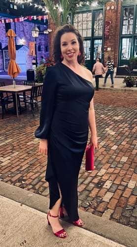 Customer photo review of Devon Dress by Elle Zeitoune - RENTAL