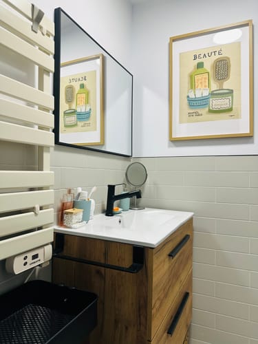 Customer photo review of Pack de 2 ilustraciones "Le Bain & Beauté" SIN MARCO