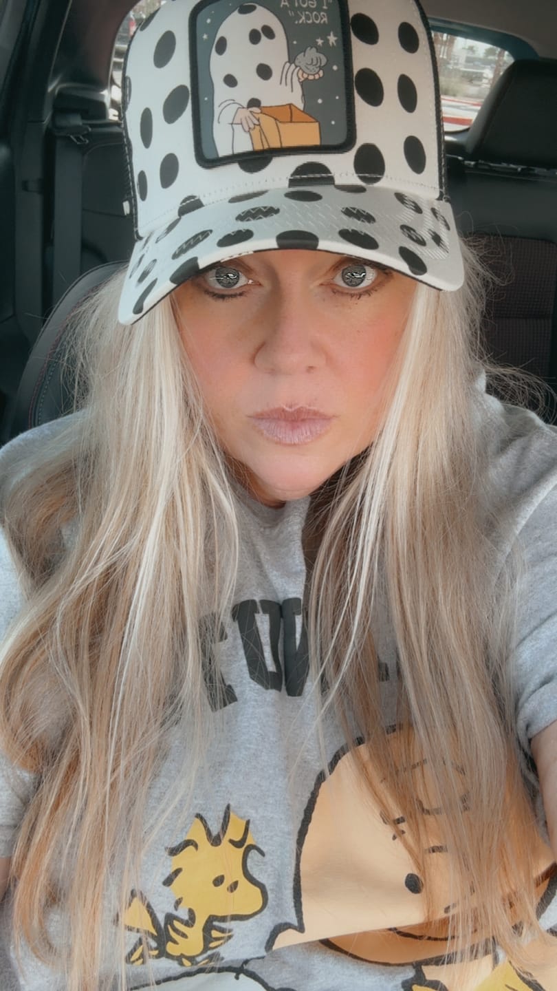 Customer photo review of OVERLORD X Peanuts: "I Got A Rock" Trucker Cap
