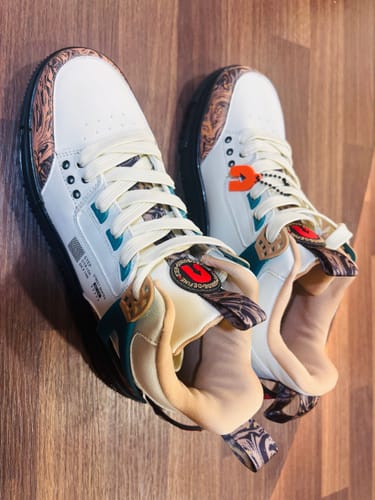 Customer photo review of Street Skate 3.0 Beige Mid Top Premium Flat Sole Sneakers