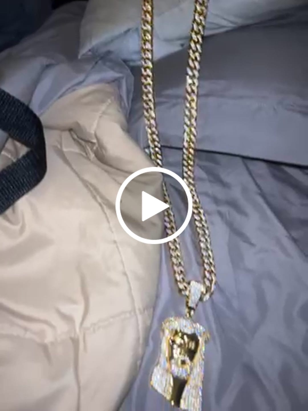 Customer video review of Iced Jesus Pendant