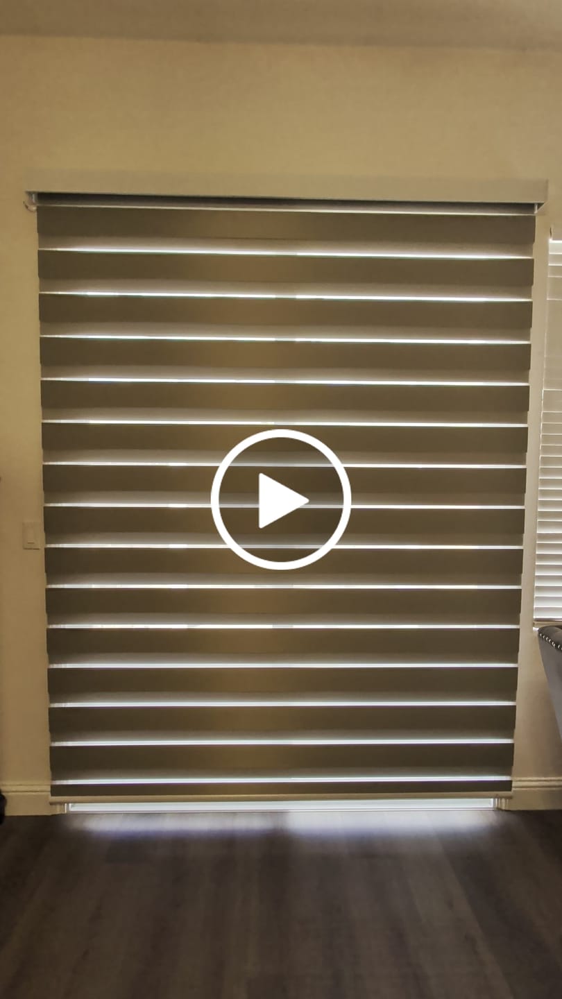 Customer video review of SmartWings Motorized Zebra Shades 90% Blackout 95mm Astrid