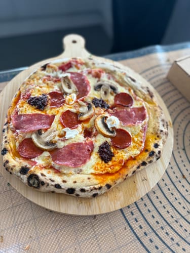 Customer photo review of Sourdough Pizza Bases