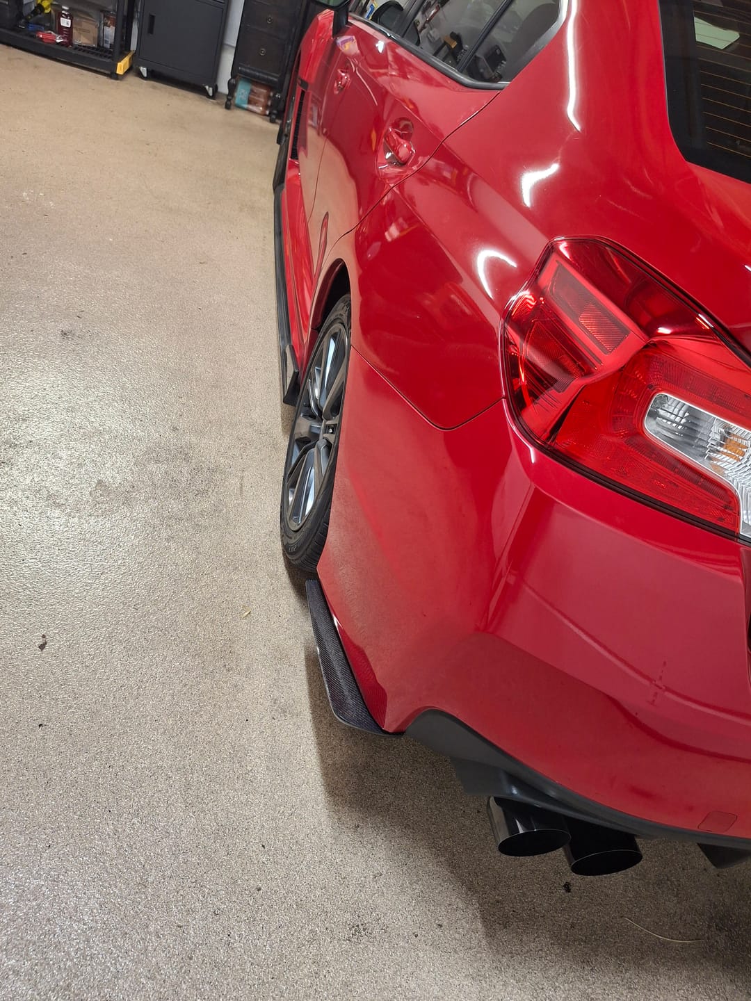 Customer photo review of 2015-21 Subaru WRX / STi CS Style Rear Apron Lip