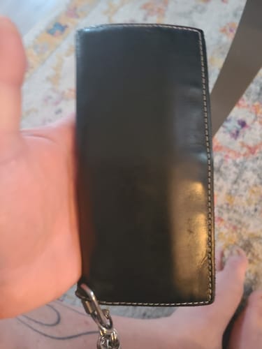 Customer photo review of The Long Wallet - Black 100% Full-Grain Leather Long Wallet