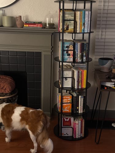 Customer photo review of Flycity 3-5 Tier Rotating Bookshelf With 360° Spinning Display