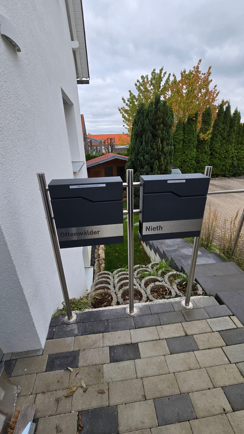 Customer photo review of Ersatzschild für AlbersDesign-Briefkästen