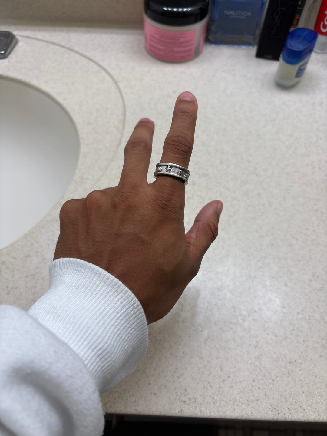 Customer photo review of PSYCHEDELIC LOVE RING