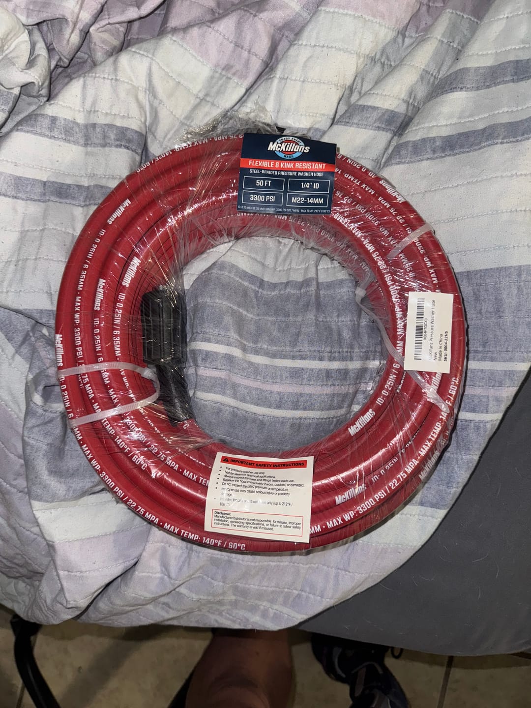 Customer photo review of M22 Pressure Washer Hose 1/4" x 50FT
