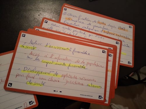 Avis photo d'un client sur Flashcards FLASH 2.0 OXFORD # 80 cartes 7,5 x 12,5 cm - ligné