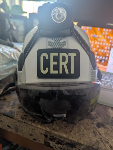 Customer photo review of "CERT" 2"X3" PVC Glow Patch