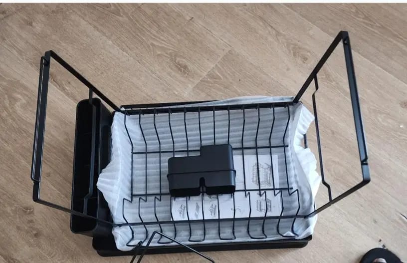 Customer photo review of 2 Tier Stainless Steel Dish Rack Malta with Drainboard