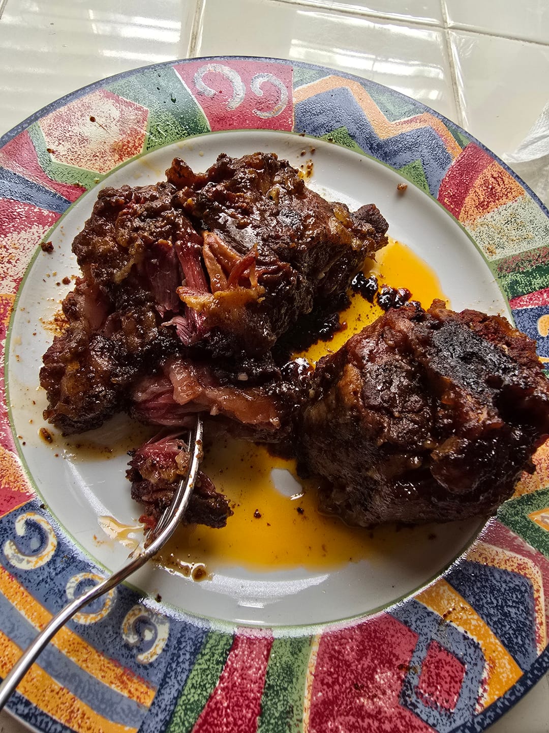 Customer photo review of True 'Candy Red' Oxtail Softballs