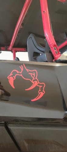 Customer photo review of Claw and Talon Decals