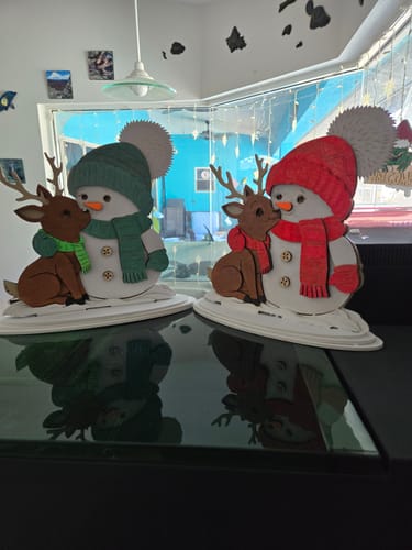 Customer photo review of Christmas standing table decoration 4 bundle laser cut svg file