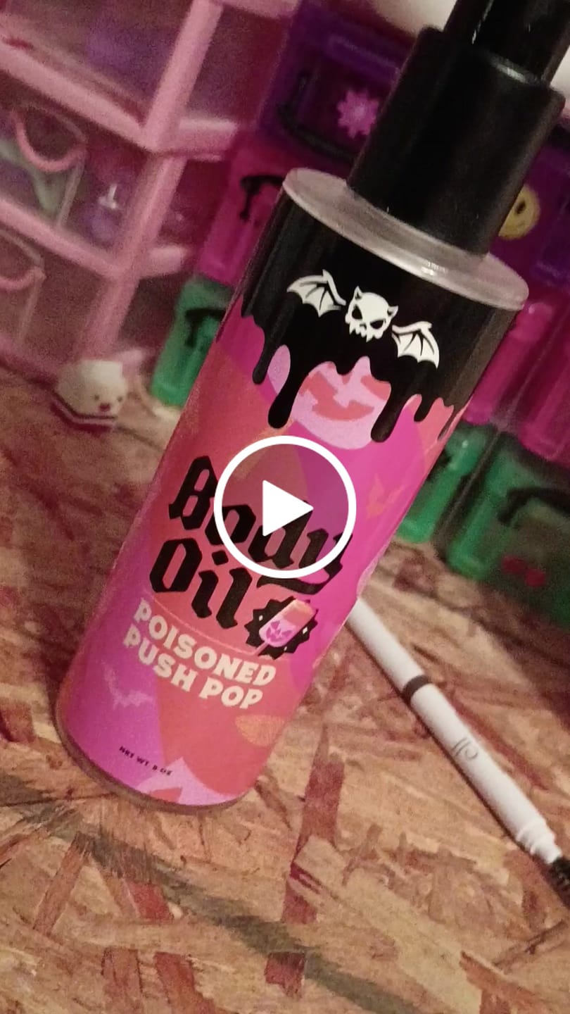 Customer video review of Poisoned Push Pop Body Oil
