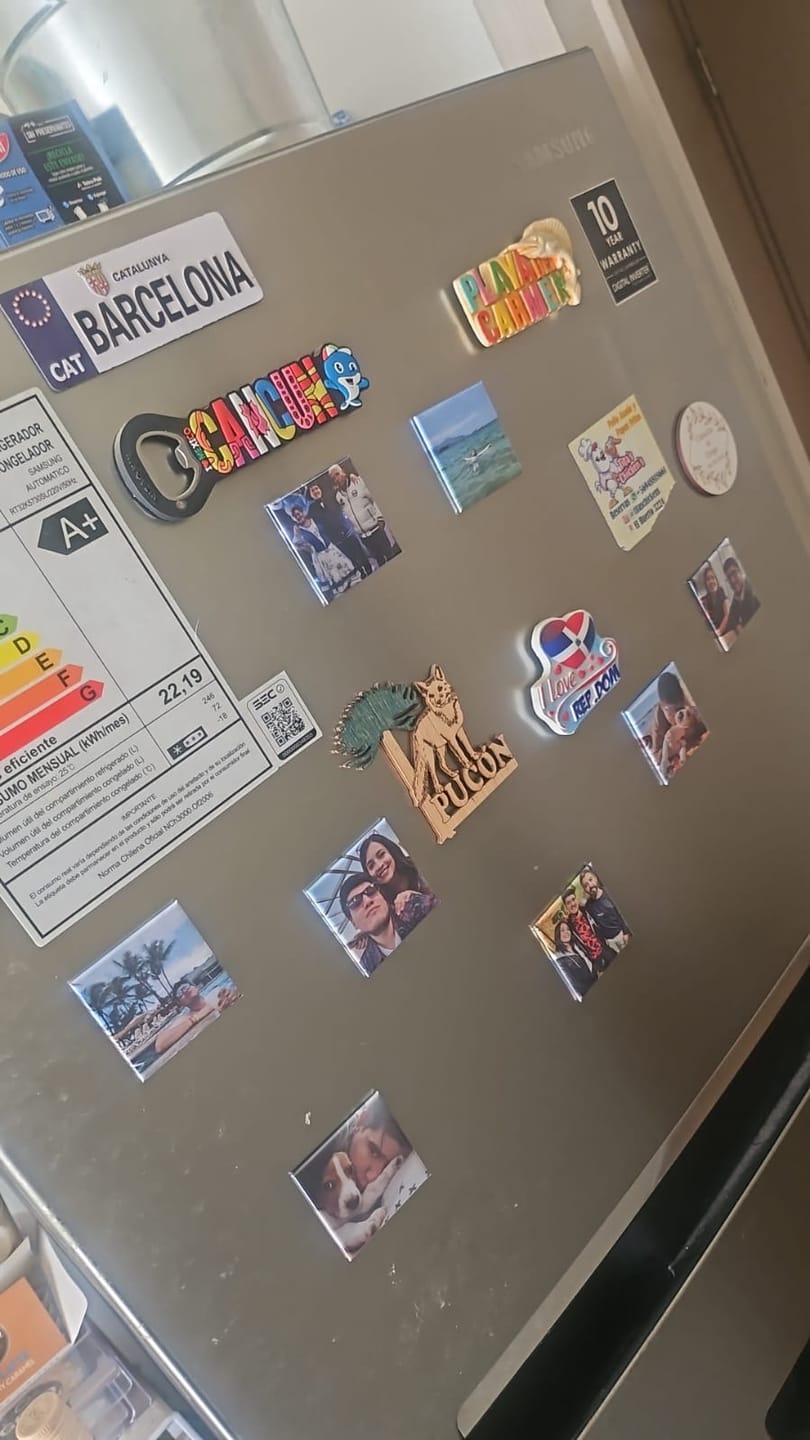 Customer photo review of Pack 9 Imanes personalizados Cuadrados