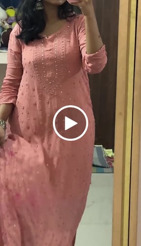 Customer video review of Mahaa Rose Brown Viscose Georgette Kurta