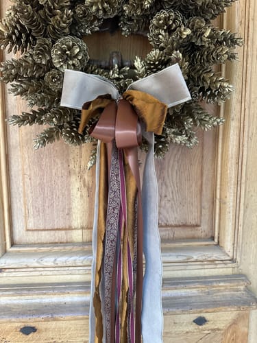 Customer photo review of Haven Harvest Wreath Ribbon