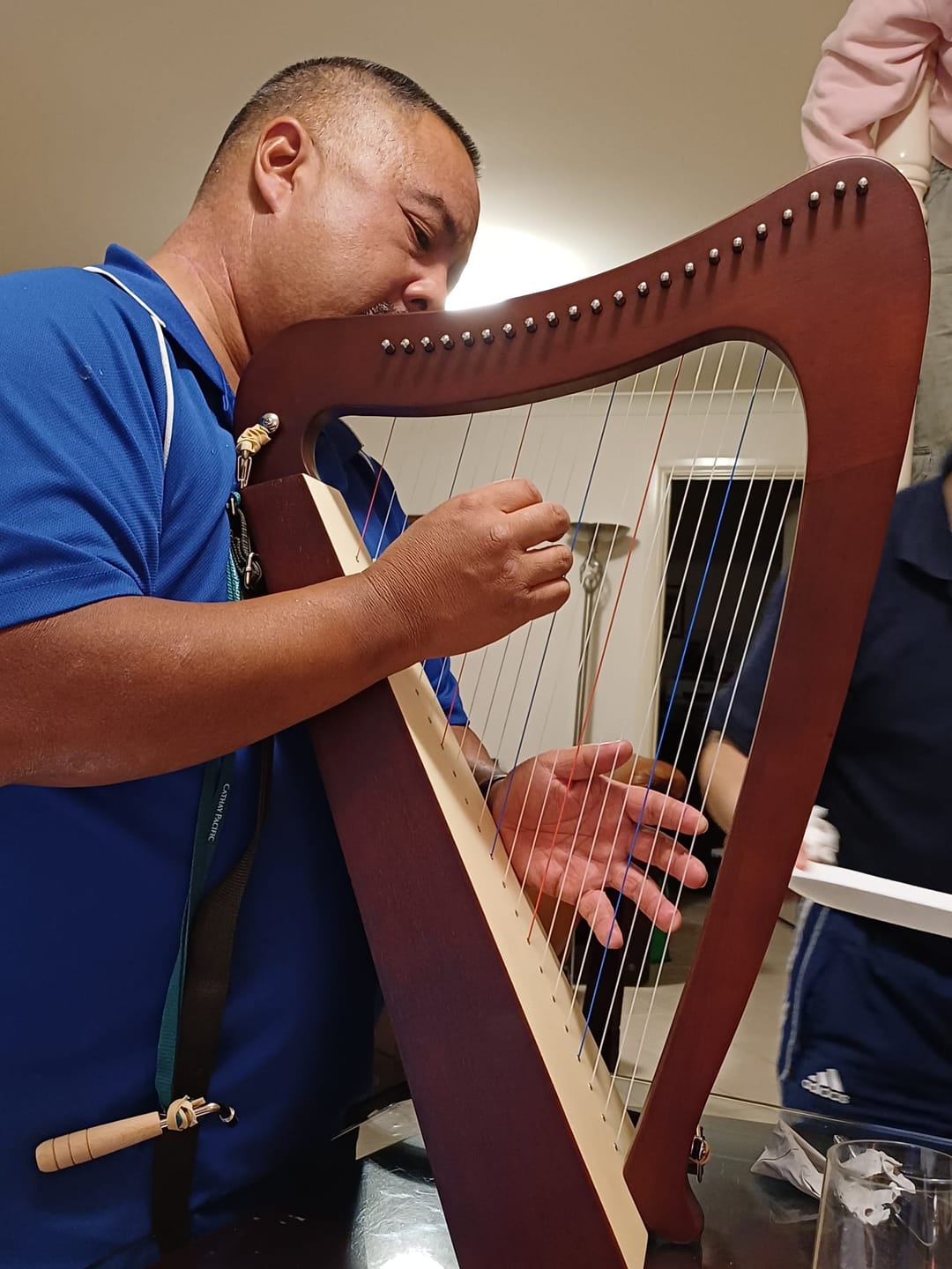 Customer photo review of Pixie Harp Mini Celtic Harp 22 String Mahogany w/Bag