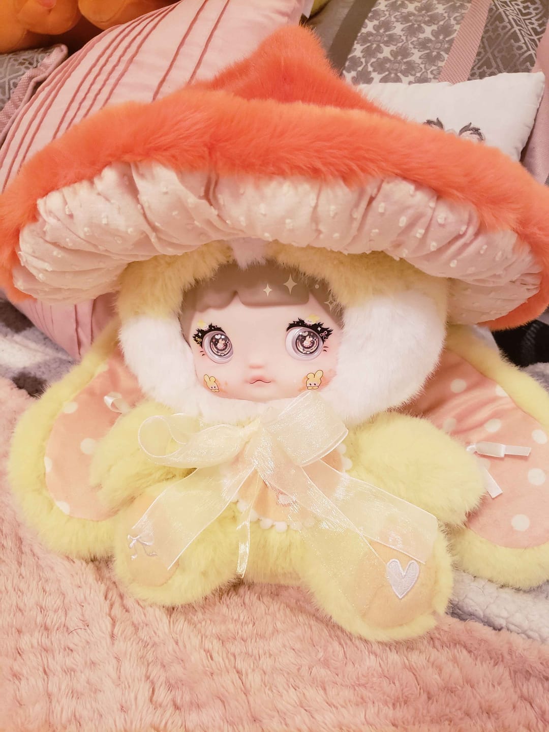 Customer photo review of Nommi Mushroom Hat 400% Series Plush Blind Box
