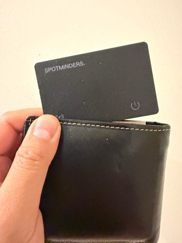 Customer photo review of SPOTMINDERS. Tracking Card